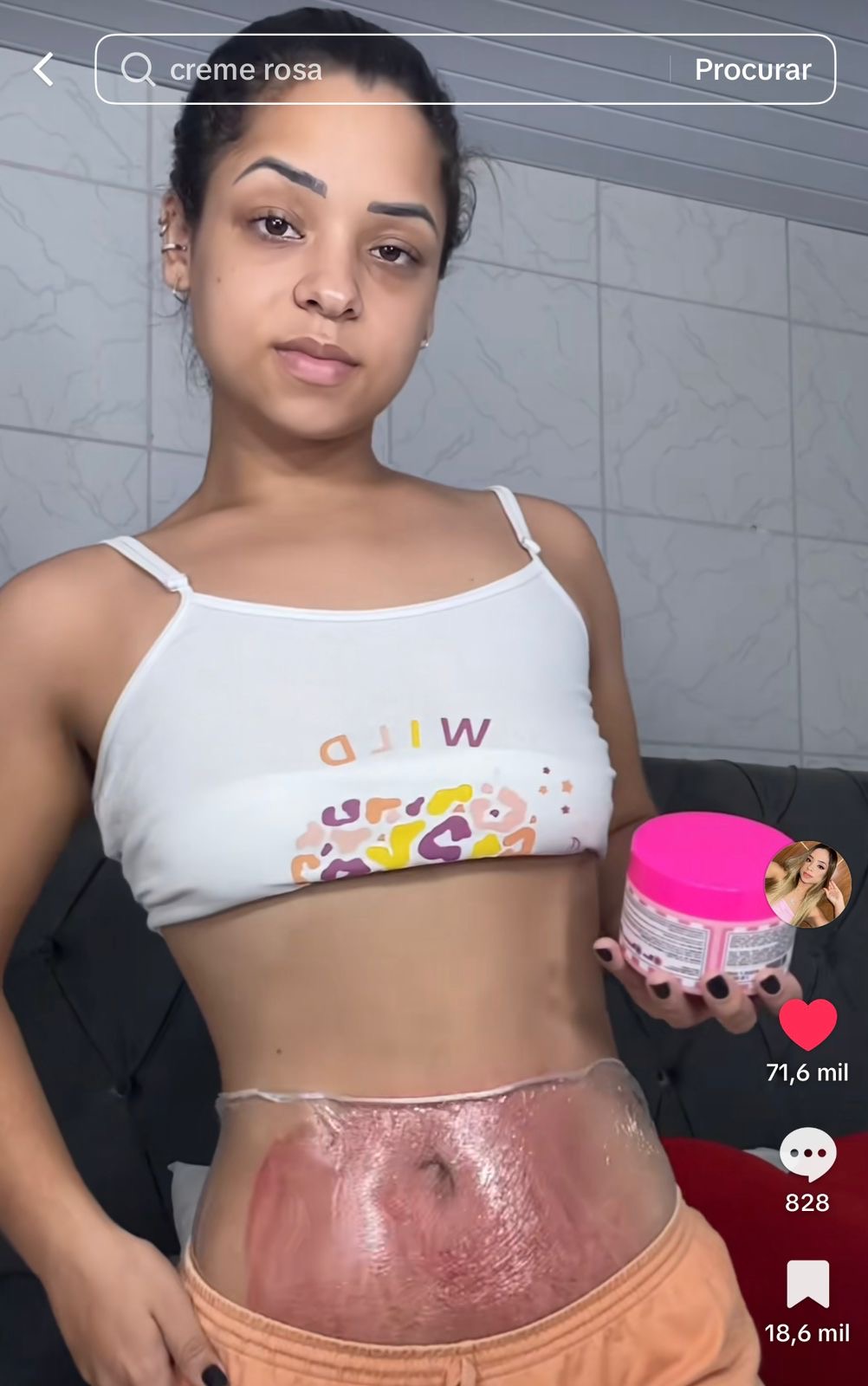 Afiliada ADEUS viral no TikTok